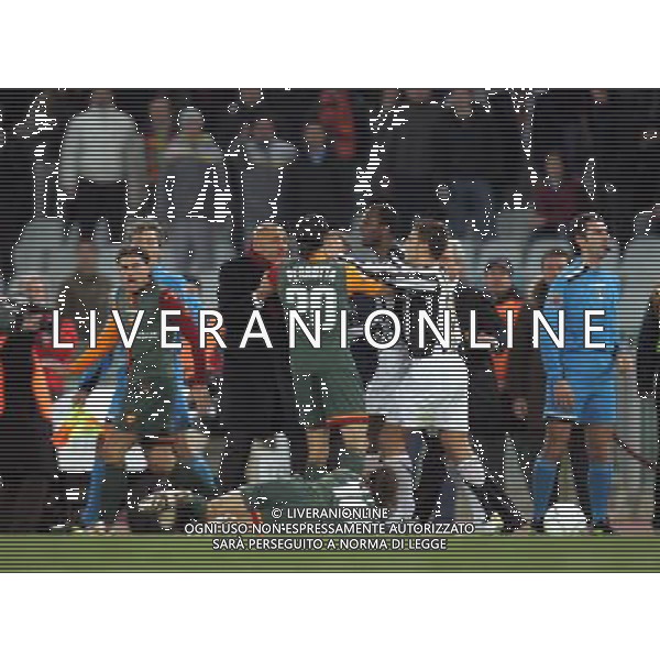 ROMA - JUVENTUS COPPA ITALIA TIM CUP 01.02.2006 NELLA FOTO: RISSA IN CAMPO PH TERRUSO/AG. ALDO LIVERANI