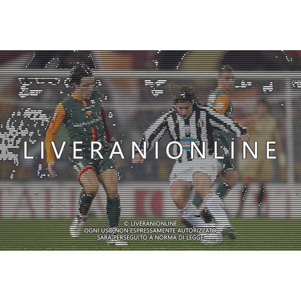 ROMA - JUVENTUS COPPA ITALIA TIM CUP 01.02.2006 NELLA FOTO: RODRIGO TADDEI E GIANNICHEDDA GIULIANO PH TERRUSO/AG. ALDO LIVERANI