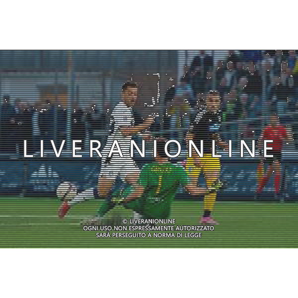Vanja Viahovic of Atalanta U23 in action against Stefano Greco of Audace Cerignola -Audace Cerignola - Atalanta U23 ritorno dei quarti di finale play-off Serie C - 21.05.2025 ©TVEM Emmanuele Mastrodonato - AGENZIA ALDO LIVERANI SAS