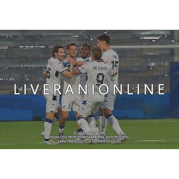 Andrea Ceresoli of Atalanta U23 celebrates after scoring a goal with teammates -Audace Cerignola - Atalanta U23 ritorno dei quarti di finale play-off Serie C - 21.05.2025 ©TVEM Emmanuele Mastrodonato - AGENZIA ALDO LIVERANI SAS