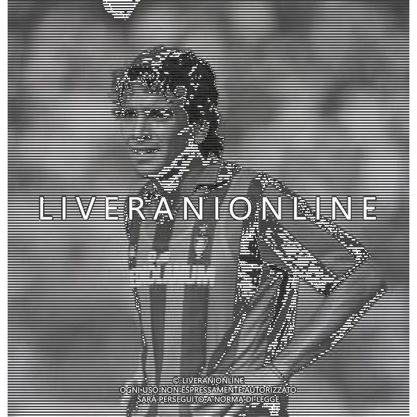 ST-RETROSPETTIVA STEFANO BORGONOVO CALCIATORE NELLA FOTO STEFANO BORGONOVO CON LA MAGLIA DEL MILAN AG ALDO LIVERANI SAS