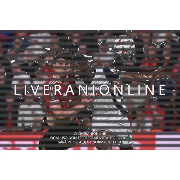 TVRG Tottenham Hotspur vs Manchester United nella foto Harry Maguire (Manchester United) SX occasione da gol nel finale contrastato da Kevin Danso (Tottenham Hotspur) DX Bilbao (SPA) 21-05-2025 Stadio San Mames UEFA Europa League - finale foto Roberto Garavaglia/Agenzia Aldo Liverani sas