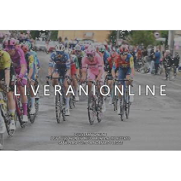 22-05-2025 Giro D\'italia; Tappa 12 Modena - Viadana; 2025, Uae Team Emirates - Xrg; 2025, Soudal - Quick Step; Del Toro Romero, Isaac; Cattaneo, Mattia; Viadana; ©SIROTTI - AGENZIA ALDO LIVERANI SAS