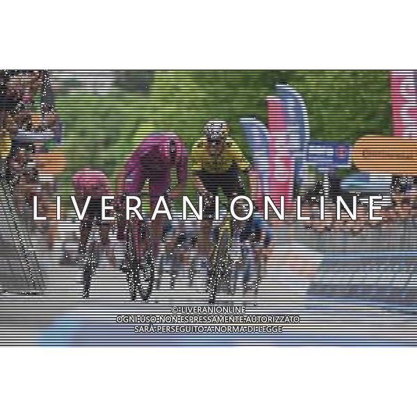 23-05-2025 Giro D\'italia; Tappa 13 Rovigo - Vicenza; 2025, Lidl - Trek; 2025, Visma - Lease A Bike; Pedersen, Mads; Van Aert, Wout; Vicenza - Monte Berico; ©SIROTTI - AGENZIA ALDO LIVERANI SAS