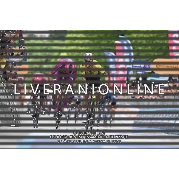 23-05-2025 Giro D\'italia; Tappa 13 Rovigo - Vicenza; 2025, Lidl - Trek; 2025, Visma - Lease A Bike; Pedersen, Mads; Van Aert, Wout; Vicenza - Monte Berico; ©SIROTTI - AGENZIA ALDO LIVERANI SAS