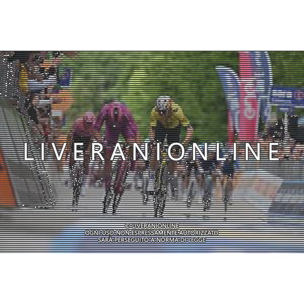 23-05-2025 Giro D\'italia; Tappa 13 Rovigo - Vicenza; 2025, Lidl - Trek; 2025, Visma - Lease A Bike; Pedersen, Mads; Van Aert, Wout; Vicenza - Monte Berico; ©SIROTTI - AGENZIA ALDO LIVERANI SAS