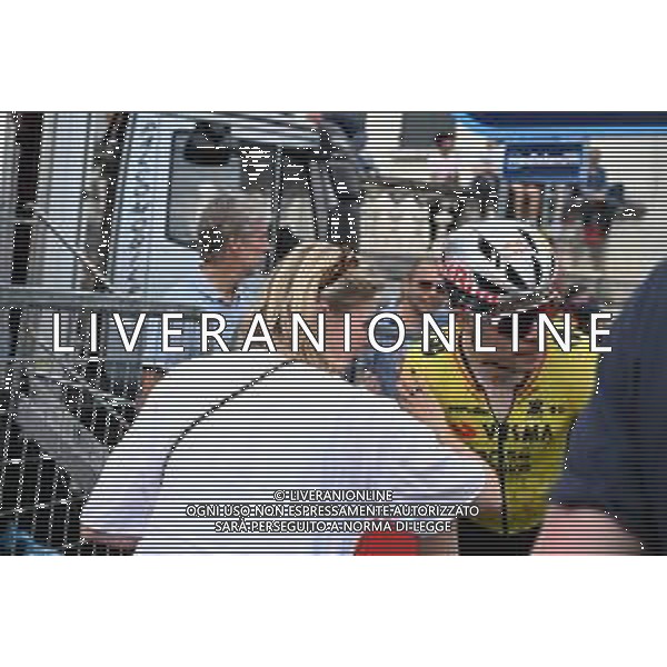 23-05-2025 Giro D\'italia; Tappa 13 Rovigo - Vicenza; 2025, Visma - Lease A Bike; Van Aert, Wout; Moglie Van Aert, Wout; Vicenza - Monte Berico; ©SIROTTI - AGENZIA ALDO LIVERANI SAS