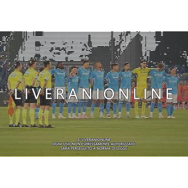 NAPOLI - CAGLIARI CAMPIONATO CALCIO SERIE A 23.05.2025 NELLA FOTO: MINUTO DI SILENZIO PER LA SCOMPARSA DI NINO BENVENUTI FOTO MOSCA, AG.LIVERANI- AGENZIA ALDO LIVERANI SAS