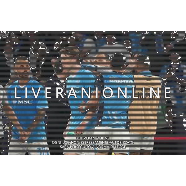 23.05.2025 NAPOLI - CAMPIONATO CALCIO SERIE A NAPOLI vs CAGLIARI NELLA FOTO: esultanza Scott McTominay FOTO MOSCA, AG.LIVERANI- AGENZIA ALDO LIVERANI SAS