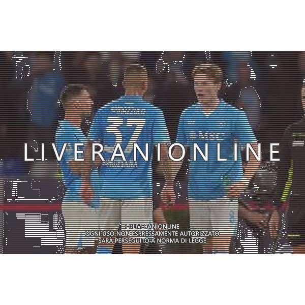 NAPOLI - CAGLIARI CAMPIONATO CALCIO SERIE A 23.05.2025 NELLA FOTO: ESULTANZA Scott McTominay FOTO MOSCA, AG,LIVERANI- AGENZIA ALDO LIVERANI SAS