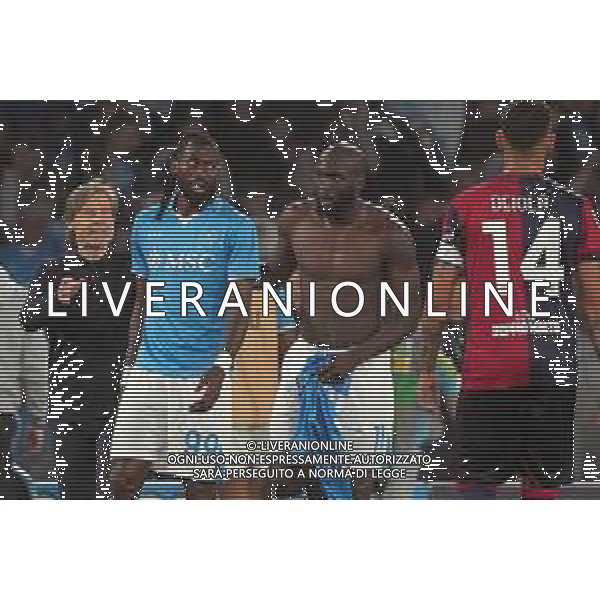 NAPOLI - CAGLIARI CAMPIONATO CALCIO SERIE A 23.05.2025 NELLA FOTO: ESULTANZA Romelu Lukaku FOTO MOSCA, AG,LIVERANI- AGENZIA ALDO LIVERANI SAS