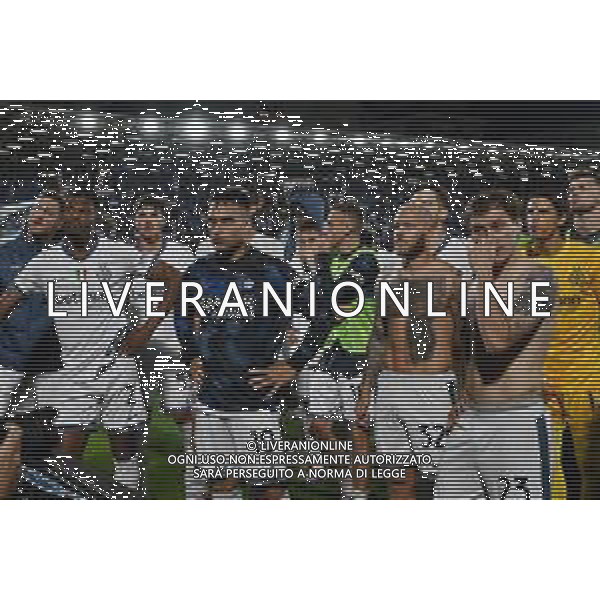 Como vs Inter nella foto giocatori Inter sotto il settore ospiti a fine gara Como 23-05-2025 Stadio Giuseppe Sinigaglia Campionato Serie A Enilive - 38a giornata foto Roberto Garavaglia/Agenzia Aldo Liverani sas