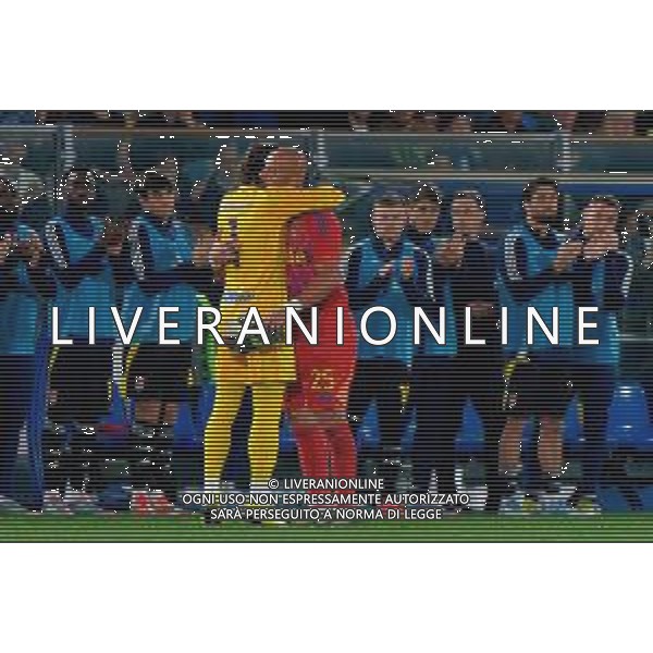 TVEM May 23, 2025 Como, Italy - Como 1907 vs FC Inter - Italian soccer serie A 2024/25 - Giuseppe Sinigaglia Stadium. In the pic: Pepe Reina of Como 1907 and Yann Sommer of FC Inter ©TVEM Emmanuele Mastrodonato - AGENZIA ALDO LIVERANI SAS