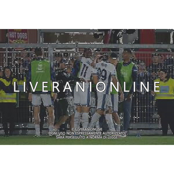 TVEM May 23, 2025 Como, Italy - Como 1907 vs FC Inter - Italian soccer serie A 2024/25 - Giuseppe Sinigaglia Stadium. In the pic: Joaquín Correa of FC Inter celebrates after scoring a goal with teammates ©TVEM Emmanuele Mastrodonato - AGENZIA ALDO LIVERANI SAS