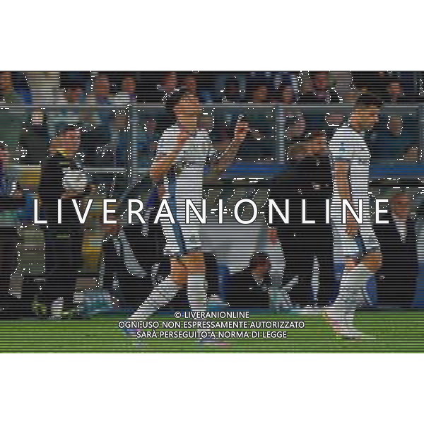 TVEM May 23, 2025 Como, Italy - Como 1907 vs FC Inter - Italian soccer serie A 2024/25 - Giuseppe Sinigaglia Stadium. In the pic: Joaquín Correa of FC Inter celebrates after scoring a goal ©TVEM Emmanuele Mastrodonato - AGENZIA ALDO LIVERANI SAS