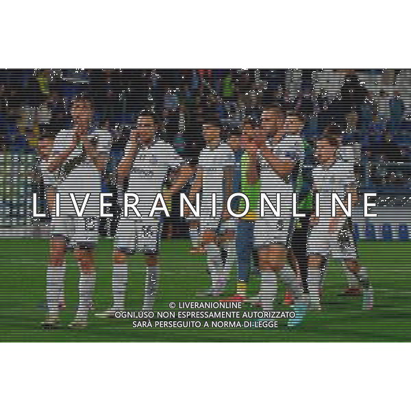 TVEM May 23, 2025 Como, Italy - Como 1907 vs FC Inter - Italian soccer serie A 2024/25 - Giuseppe Sinigaglia Stadium. In the pic: the FC Inter players applauds fans ©TVEM Emmanuele Mastrodonato - AGENZIA ALDO LIVERANI SAS
