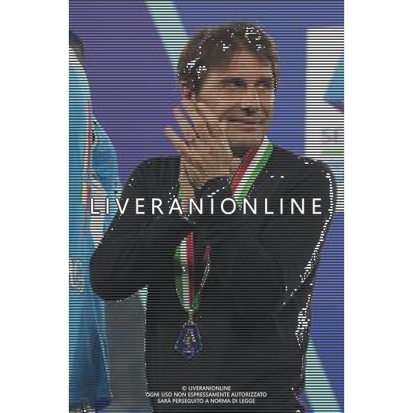 NAPOLI - CAGLIARI CAMPIONATO CALCIO SERIE A 23.05.2025 NELLA FOTO: NAPOLI, CAMPIONE CAMPIONE D\'ITALIA ANTONIO CONTE FOTO MOSCA, AG LIVERANI- AGENZIA ALDO LIVERANI SAS