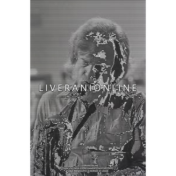 NEG-RETROSPETTIVA GERRY MULLIGAN SASSOFONISTA-COMPOSITORE E ARRANGIATORE STATUNITENSE NELLA FOTO GERRY MULLIGAN A VENEZIA NELL\'ANNO 1974 AG GIOVANNI LIVERANI-AG ALDO LIVERANI SAS