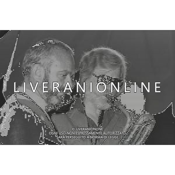 NEG-RETROSPETTIVA GERRY MULLIGAN SASSOFONISTA-COMPOSITORE E ARRANGIATORE STATUNITENSE NELLA FOTO GERRY MULLIGAN AL MIDEM NELL\'ANNO 1975 CON ASTOR PIAZZOLLA AG GIOVANNI LIVERANI-AG ALDO LIVERANI SAS 