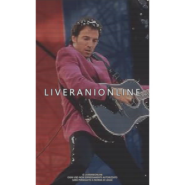 NEG-RETROSPETTIVA BRUCE SPRINGTEEN CANTANTE NELLA FOTO BRUCE SPRINGSTEEN AL CONCERTO DI TORINO IL GIORNO 11-06-1988 AG CONTROLUCE-AG ALDO LIVERANI SAS 