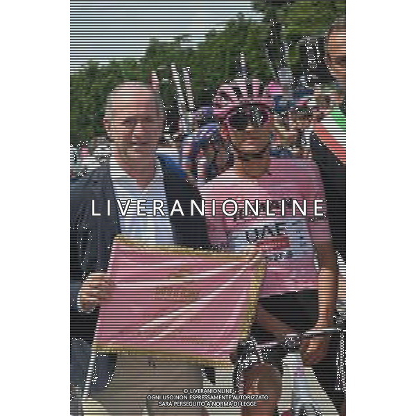24-05-2025 Giro D\'italia; Tappa 14 Treviso - Gorizia; 2025, Uae Team Emirates - Xrg; Del Toro Romero, Isaac; Zaia, Luca; Treviso; ©SIROTTI - AGENZIA ALDO LIVERANI SAS