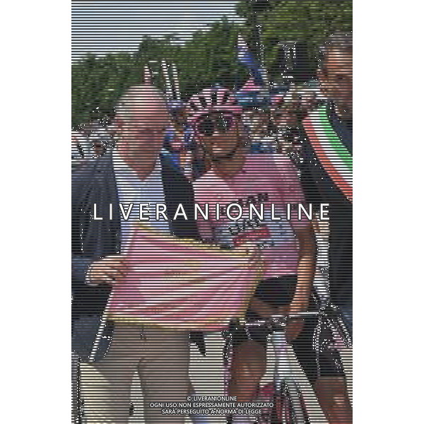 24-05-2025 Giro D\'italia; Tappa 14 Treviso - Gorizia; 2025, Uae Team Emirates - Xrg; Del Toro Romero, Isaac; Zaia, Luca; Treviso; ©SIROTTI - AGENZIA ALDO LIVERANI SAS