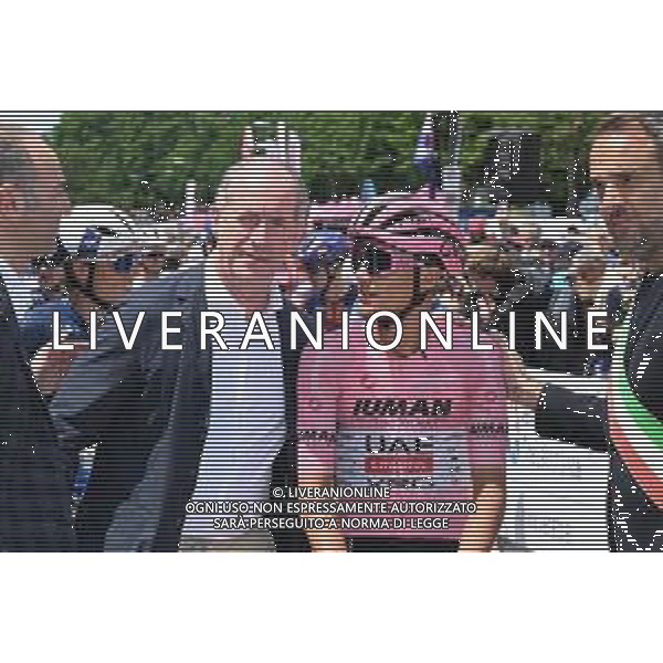 24-05-2025 Giro D\'italia; Tappa 14 Treviso - Gorizia; 2025, Uae Team Emirates - Xrg; Del Toro Romero, Isaac; Zaia, Luca; Treviso; ©SIROTTI - AGENZIA ALDO LIVERANI SAS