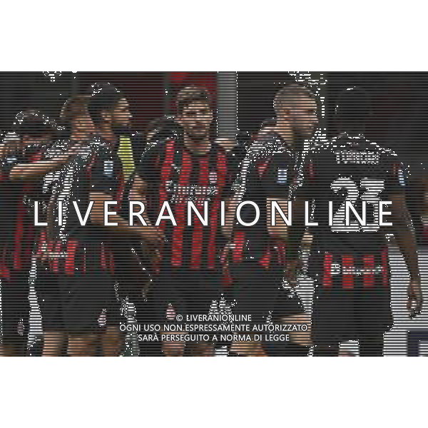 Milan vs Monza nella foto giocatori Milan esultanza dopo il gol dell\'1 a 0 Milano 24-05-2025 Stadio Giuseppe Meazza - San Siro Campionato Serie A Enilive - 38a giornata foto Roberto Garavaglia/Agenzia Aldo Liverani sas