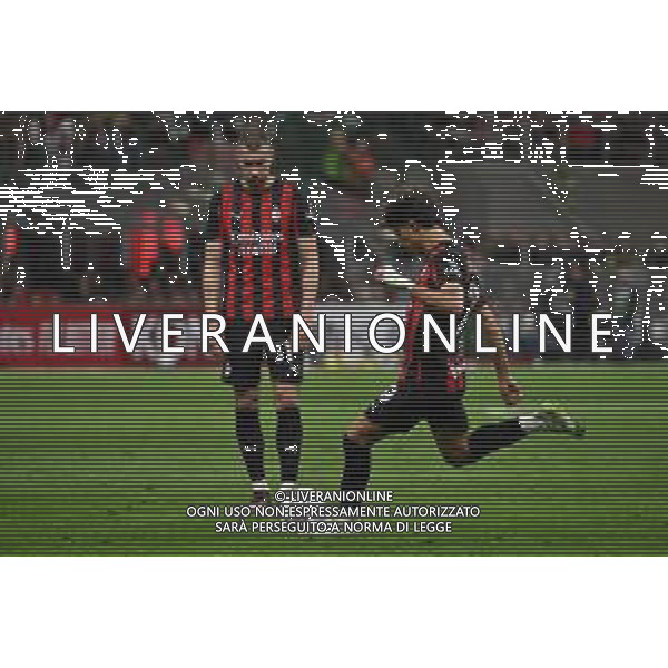Milan vs Monza nella foto Joao Felix Sequeira (Milan) segna il gol del 2 a 0 Milano 24-05-2025 Stadio Giuseppe Meazza - San Siro Campionato Serie A Enilive - 38a giornata foto Roberto Garavaglia/Agenzia Aldo Liverani sas