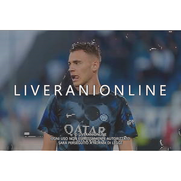 TVEM May 23, 2025 Como, Italy - Como 1907 vs FC Inter - Italian soccer serie A 2024/25 - Giuseppe Sinigaglia Stadium. In the pic: Kristjan Asllani of FC Inter ©TVEM Emmanuele Mastrodonato - AGENZIA ALDO LIVERANI SAS
