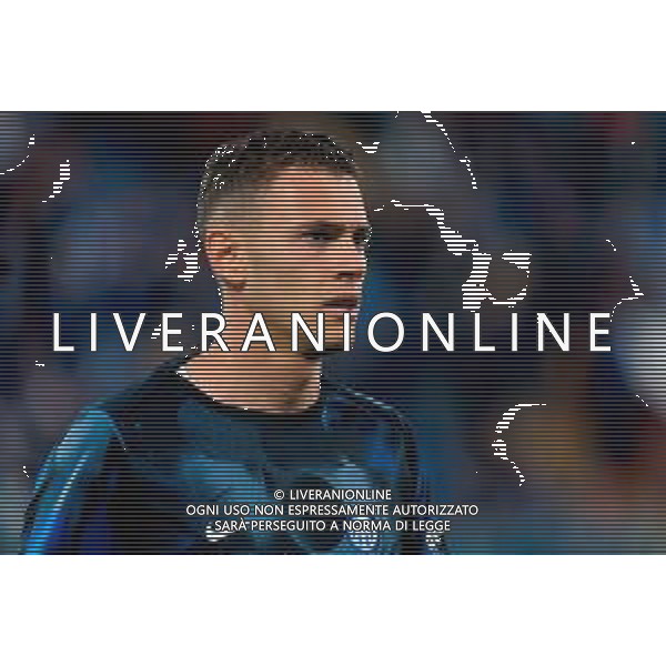 TVEM May 23, 2025 Como, Italy - Como 1907 vs FC Inter - Italian soccer serie A 2024/25 - Giuseppe Sinigaglia Stadium. In the pic: Kristjan Asllani of FC Inter ©TVEM Emmanuele Mastrodonato - AGENZIA ALDO LIVERANI SAS