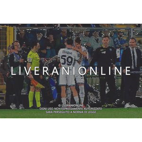 TVEM May 23, 2025 Como, Italy - Como 1907 vs FC Inter - Italian soccer serie A 2024/25 - Giuseppe Sinigaglia Stadium. In the pic: Nicola Zalewski of FC Inter and Luka Topalovic of FC Inter ©TVEM Emmanuele Mastrodonato - AGENZIA ALDO LIVERANI SAS