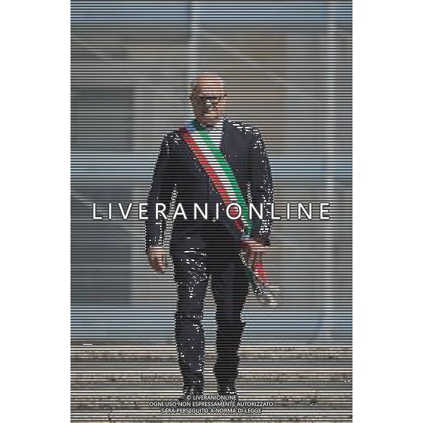 Roma - 25 Maggio 2025 Papa Leone XIV incontra il Sindaco di Roma Roberto Gualtieri ai piedi del Campidoglio Nella Foto: Roberto Gualtieri Andrea Bracaglia - AGENZIA ALDO LIVERANI SAS