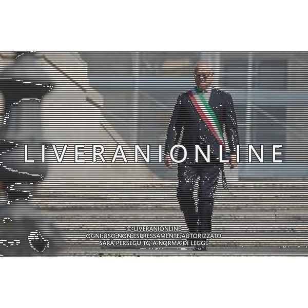 Roma - 25 Maggio 2025 Papa Leone XIV incontra il Sindaco di Roma Roberto Gualtieri ai piedi del Campidoglio Nella Foto: Roberto Gualtieri Andrea Bracaglia - AGENZIA ALDO LIVERANI SAS