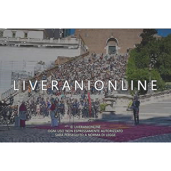 Roma - 25 Maggio 2025 Papa Leone XIV incontra il Sindaco di Roma Roberto Gualtieri ai piedi del Campidoglio Nella Foto: Papa Leone XIV - Roberto Gualtieri Andrea Bracaglia - AGENZIA ALDO LIVERANI SAS