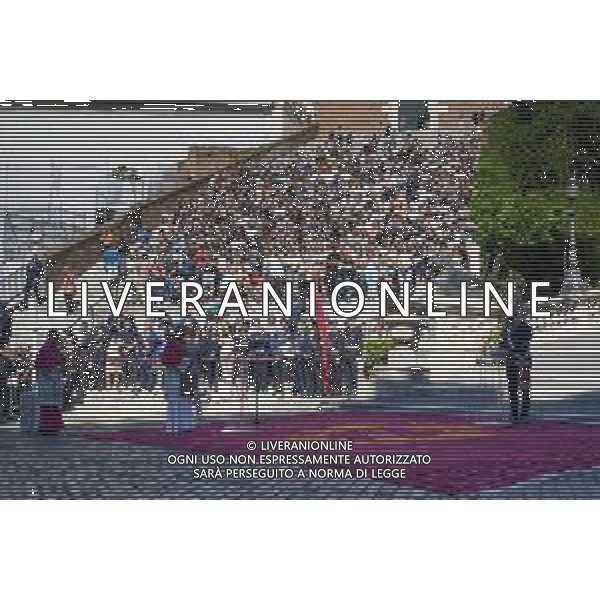 Roma - 25 Maggio 2025 Papa Leone XIV incontra il Sindaco di Roma Roberto Gualtieri ai piedi del Campidoglio Nella Foto: Papa Leone XIV - Roberto Gualtieri Andrea Bracaglia - AGENZIA ALDO LIVERANI SAS