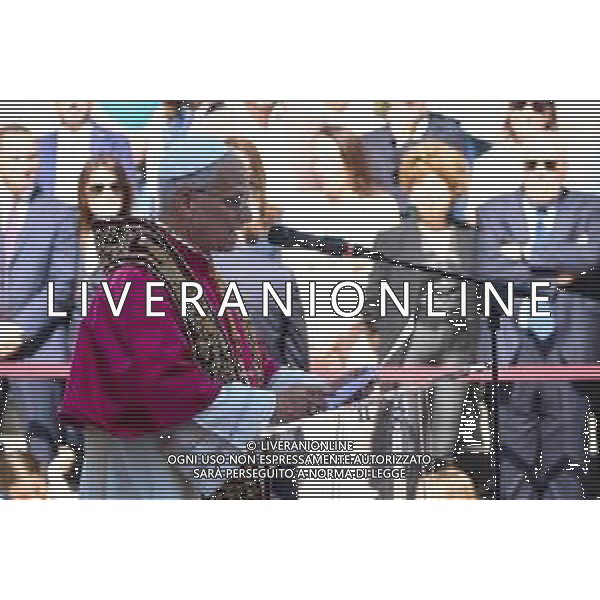 Roma - 25 Maggio 2025 Papa Leone XIV incontra il Sindaco di Roma Roberto Gualtieri ai piedi del Campidoglio Nella Foto: Papa Leone XIV Andrea Bracaglia - AGENZIA ALDO LIVERANI SAS