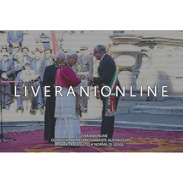 Roma - 25 Maggio 2025 Papa Leone XIV incontra il Sindaco di Roma Roberto Gualtieri ai piedi del Campidoglio Nella Foto: Papa XIV - Roberto Gualtieri Andrea Bracaglia - AGENZIA ALDO LIVERANI SAS