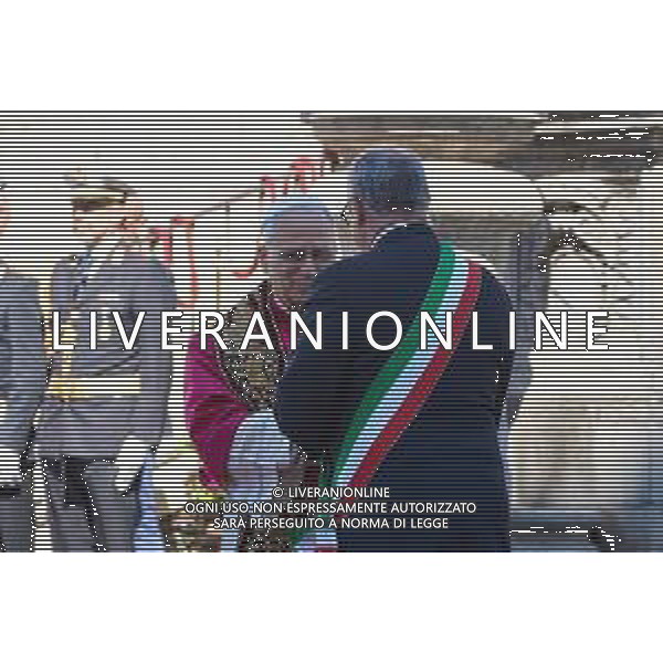Roma - 25 Maggio 2025 Papa Leone XIV incontra il Sindaco di Roma Roberto Gualtieri ai piedi del Campidoglio Nella Foto: Papa XIV - Roberto Gualtieri Andrea Bracaglia - AGENZIA ALDO LIVERANI SAS