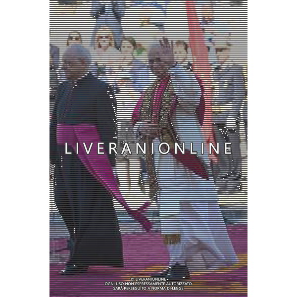 Roma - 25 Maggio 2025 Papa Leone XIV incontra il Sindaco di Roma Roberto Gualtieri ai piedi del Campidoglio Nella Foto: Papa Leone XIV Andrea Bracaglia - AGENZIA ALDO LIVERANI SAS