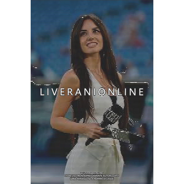 TVEM May 25, 2025 Roma, Italy - SS Lazio vs US Lecce - Italian soccer serie A 2024/25 - Olympic Stadium. In the pic: Giusy Meloni of Dazn ©TVEM Emmanuele Mastrodonato - AGENZIA ALDO LIVERANI SAS