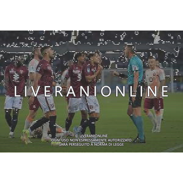 TVMV-Torino 25.05.2025 Stadio Grande Torino ©Alessandro Falzone/Agenzia Aldo Liverani Torino vs Roma Campionato Calcio Serie A TIM 2024/2025 38a giornata Nella foto: proteste toro per rigore assegnato dall\'arbitro Di Bello ©TVMV VIGANTI - AGENZIA ALDO LIVERANI SAS