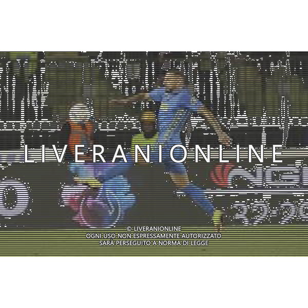 Giuseppe Pezzella of Empoli FC play the ball during Empoli FC vs Hellas Verona FC, 38° Serie A Enilive 2024-25 game at Carlo Castellani stadium in Empoli (FI), Italy, on May 25, 2025. (Photo by Davide Casentini)- AGENZIA ALDO LIVERANI SAS