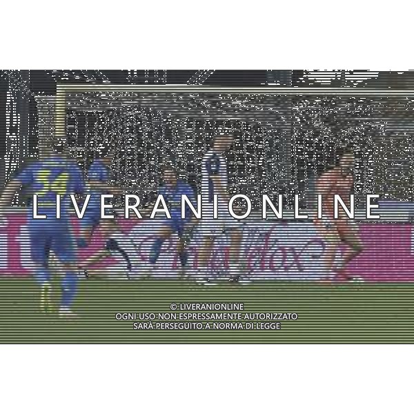 Jacopo Fazzini of Empoli FC celebrates after scoring goal during Empoli FC vs Hellas Verona FC, 38° Serie A Enilive 2024-25 game at Carlo Castellani stadium in Empoli (FI), Italy, on May 25, 2025. (Photo by Davide Casentini)- AGENZIA ALDO LIVERANI SAS