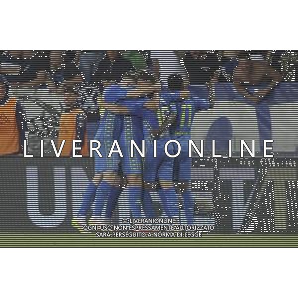 Jacopo Fazzini of Empoli FC celebrates after scoring goal during Empoli FC vs Hellas Verona FC, 38° Serie A Enilive 2024-25 game at Carlo Castellani stadium in Empoli (FI), Italy, on May 25, 2025. (Photo by Davide Casentini)- AGENZIA ALDO LIVERANI SAS