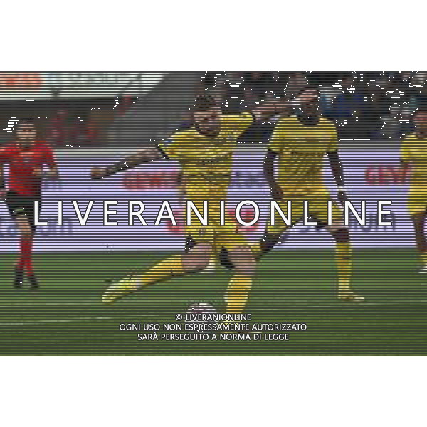 TVRG Atalanta vs Parma nella foto Antoine Hainaut (Parma) segna il gol dell\'1 a 2 Bergamo 25-05-2025 Gewiss Stadium Campionato Serie A Enilive - 38a giornata foto Roberto Garavaglia/Agenzia Aldo Liverani sas