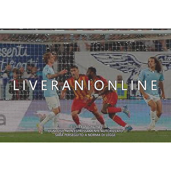 TVEM May 25, 2025 Roma, Italy - SS Lazio vs US Lecce - Italian soccer serie A 2024/25 - Olympic Stadium. In the pic: Lassana Coulibaly of US Lecce celebrates after scoring a goal with Nikola Krstovic of US Lecce ©TVEM Emmanuele Mastrodonato - AGENZIA ALDO LIVERANI SAS