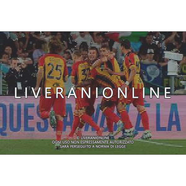 TVEM May 25, 2025 Roma, Italy - SS Lazio vs US Lecce - Italian soccer serie A 2024/25 - Olympic Stadium. In the pic: Lassana Coulibaly of US Lecce celebrates after scoring a goal with teammates ©TVEM Emmanuele Mastrodonato - AGENZIA ALDO LIVERANI SAS