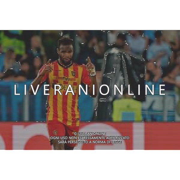 TVEM May 25, 2025 Roma, Italy - SS Lazio vs US Lecce - Italian soccer serie A 2024/25 - Olympic Stadium. In the pic: Lassana Coulibaly of US Lecce celebrates after scoring a goal ©TVEM Emmanuele Mastrodonato - AGENZIA ALDO LIVERANI SAS