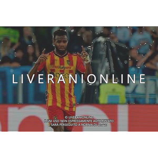 TVEM May 25, 2025 Roma, Italy - SS Lazio vs US Lecce - Italian soccer serie A 2024/25 - Olympic Stadium. In the pic: Lassana Coulibaly of US Lecce celebrates after scoring a goal ©TVEM Emmanuele Mastrodonato - AGENZIA ALDO LIVERANI SAS
